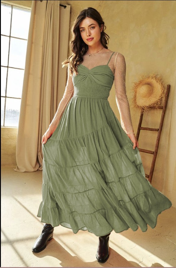 Sage Dreams Maxi Dress