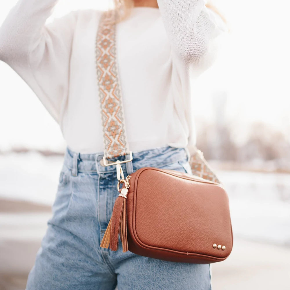 Brown Willow Crossbody Bag